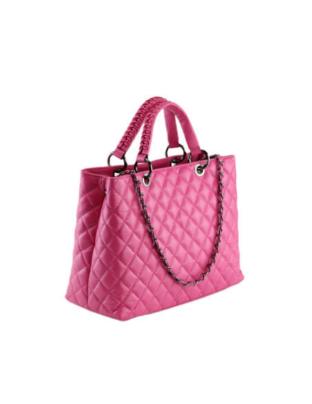 Geanta Piele Naturala Diamonds New 2024 fucsia