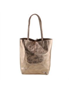 Geanta Piele Naturala Shopper Bag 2024 bronz 2