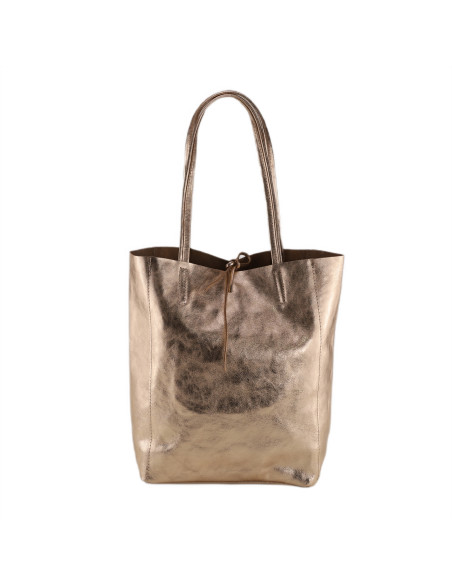 Geanta Piele Naturala Shopper Bag 2024 bronz