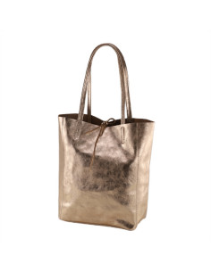 Geanta Piele Naturala Shopper Bag 2024 bronz