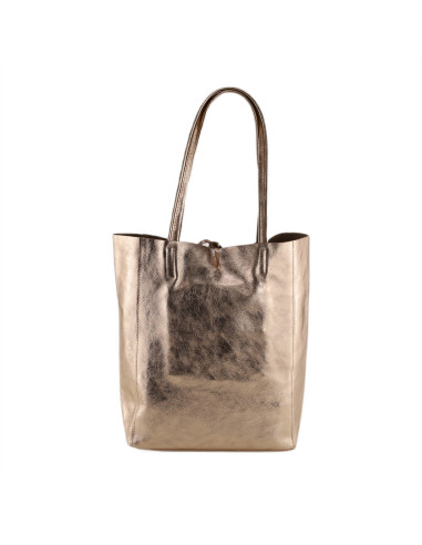 Geanta Piele Naturala Shopper Bag 2024 bronz