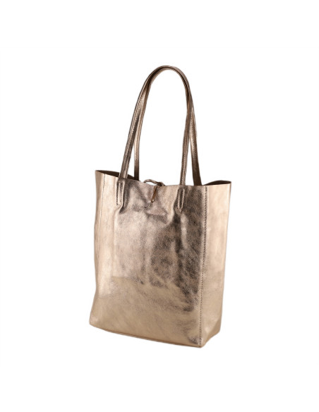 Geanta Piele Naturala Shopper Bag 2024 bronz