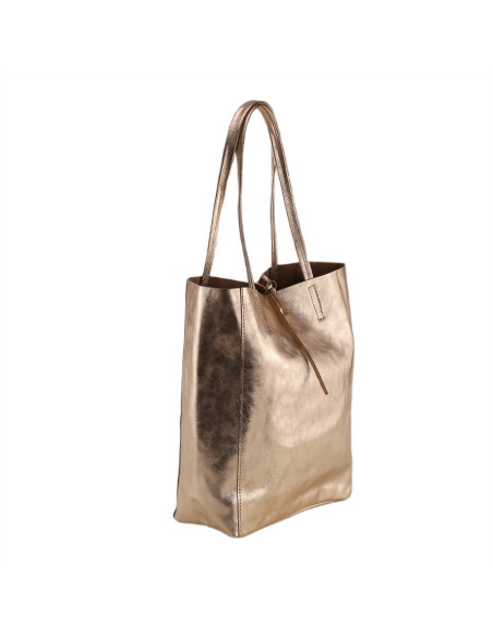 Geanta Piele Naturala Shopper Bag 2024 bronz
