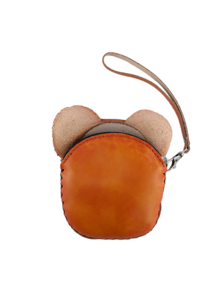 Port Chei Mic Piele Naturala Koala camel