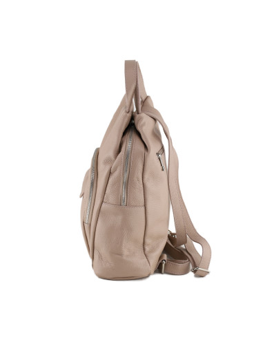 Rucsac Piele Naturala Bosjon roz pudra