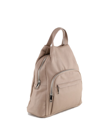 Rucsac Piele Naturala Bosjon roz pudra