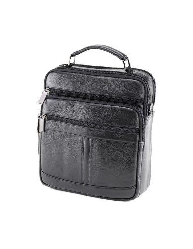 Borseta Piele Naturala Avik XL negru