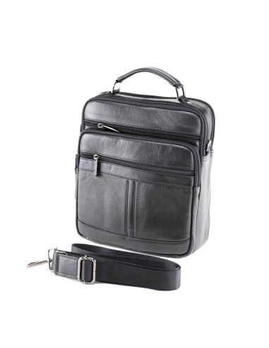 Borseta Piele Naturala Avik XL negru