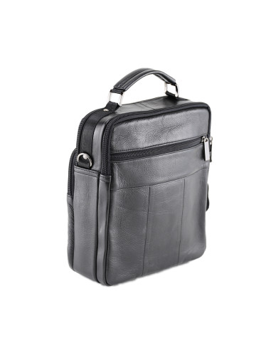 Borseta Piele Naturala Avik XL negru