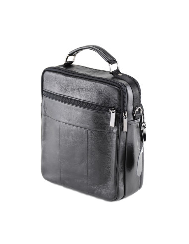 Borseta Piele Naturala Avik XL negru
