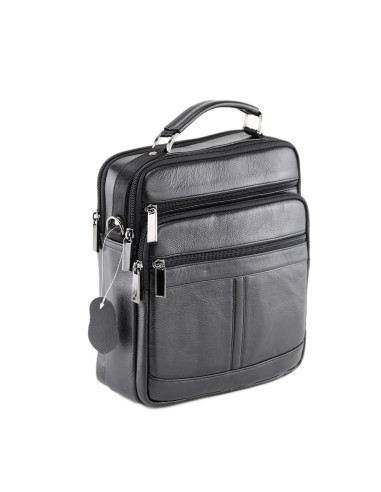 Borseta Piele Naturala Avik XL negru