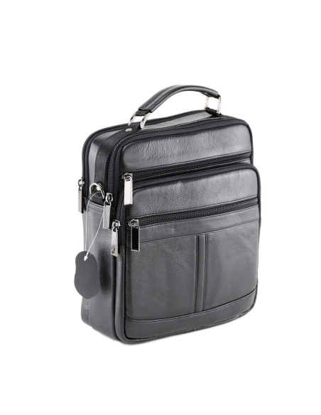 Borseta Piele Naturala Avik XL negru