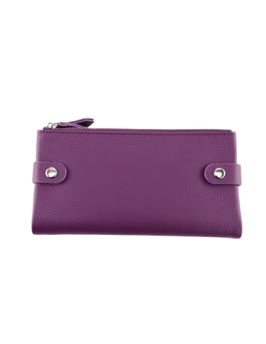 Portofel Piele Naturala 2F violet