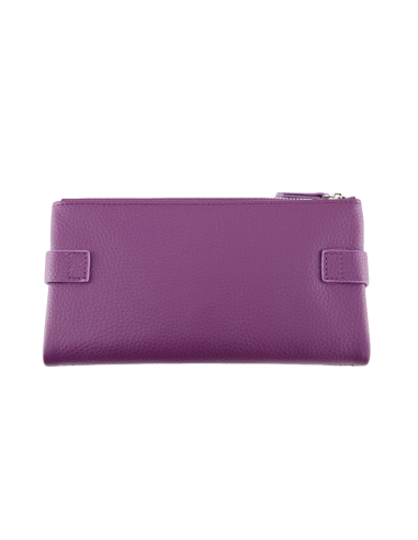 Portofel Piele Naturala 2F violet