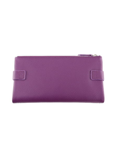 Portofel Piele Naturala 2F violet