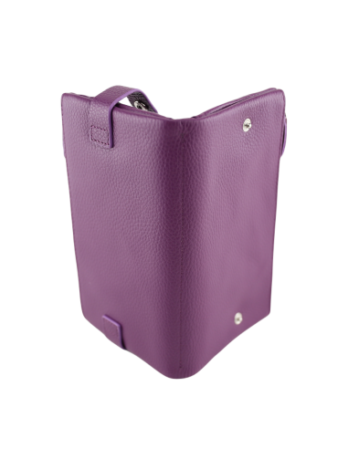Portofel Piele Naturala 2F violet