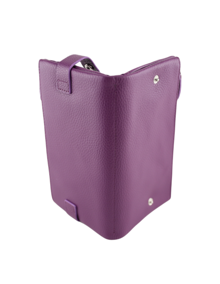 Portofel Piele Naturala 2F violet