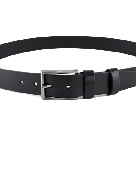 Curea Barbati Piele Naturala 3,5 cm negru