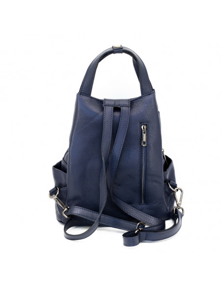 Rucsac Piele Naturala Lempino bleumarin
