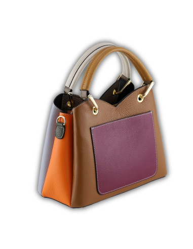 Geanta Piele Naturala Kasani multi colors 1