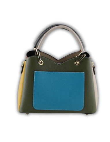 Geanta Piele Naturala Kasani multi colors 3