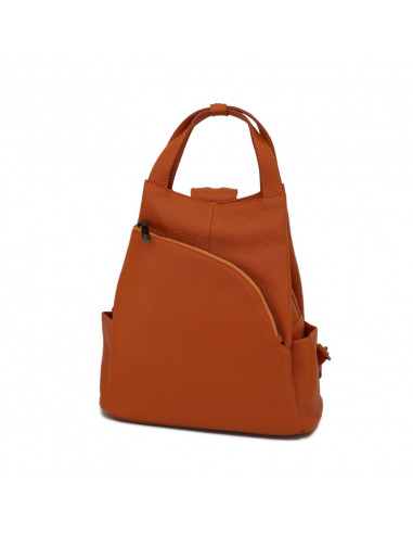 Rucsac Piele Naturala Lempino orange