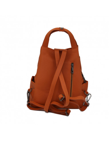 Rucsac Piele Naturala Lempino orange
