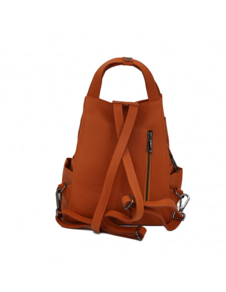 Rucsac Piele Naturala Lempino orange