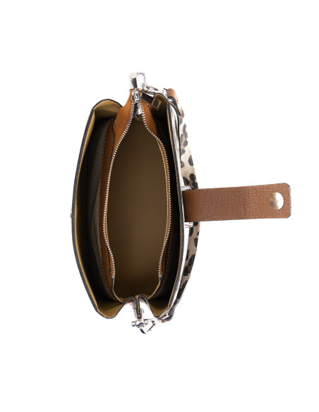 Geanta Piele Naturala Iglas V2 animal print camel