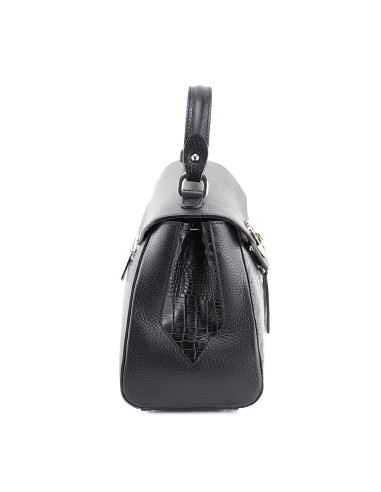 Geanta Piele Naturala Raysa negru