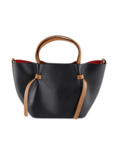 Geanta Piele Naturala Yanbu negru camel 2