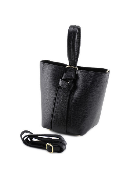 Geanta Piele Naturala Taza negru