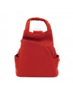 Rucsac Piele Naturala Lempino rosu 2