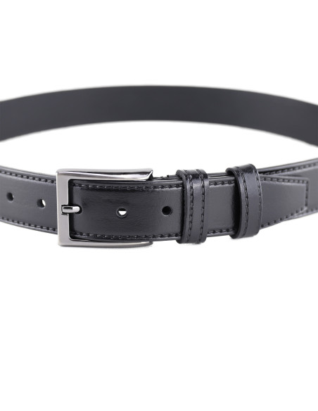 Curea din Piele Naturala 3,5 cm negru