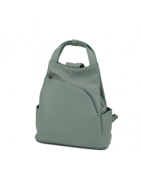 Rucsac Piele Naturala Lempino verde marin