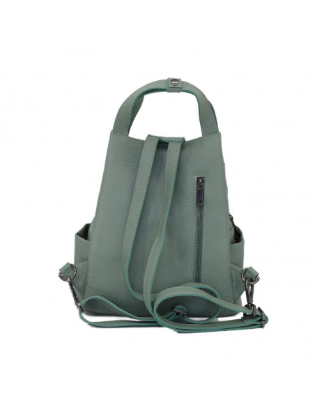 Rucsac Piele Naturala Lempino verde marin