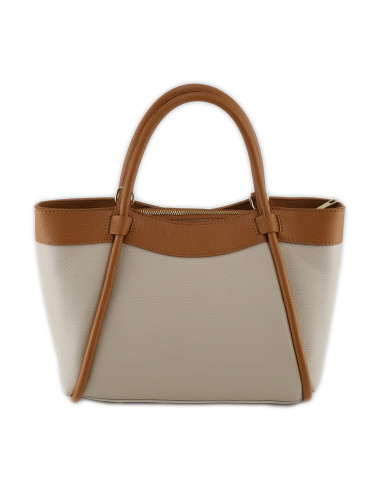 Geanta Piele Naturala Salez crem camel
