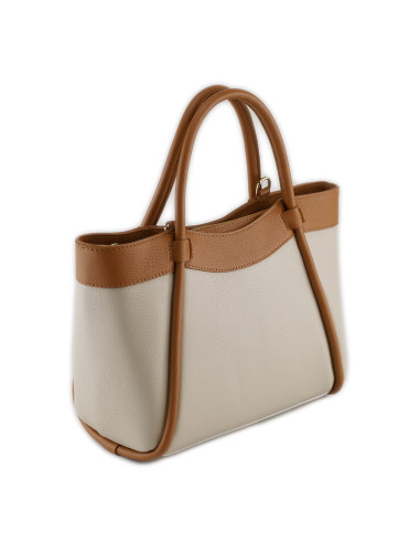Geanta Piele Naturala Salez crem camel