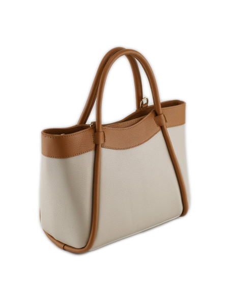 Geanta Piele Naturala Salez crem camel