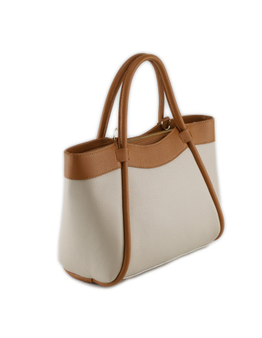 Geanta Piele Naturala Salez crem camel