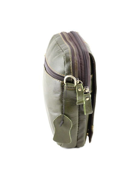 Borseta Piele Naturala RockStad verde kaki