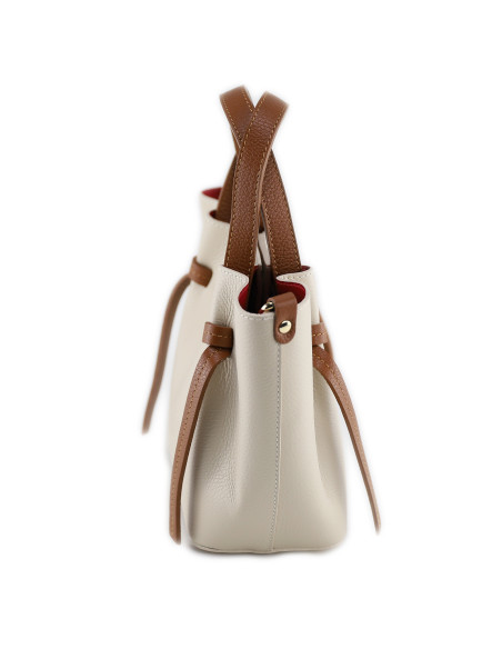 Geanta Piele Naturala Yanbu crem