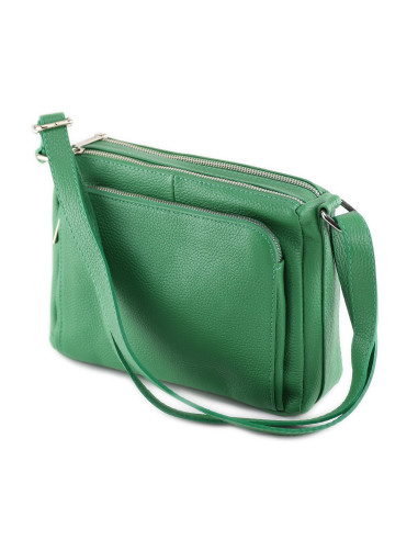 Borseta Piele Naturala Voyage green
