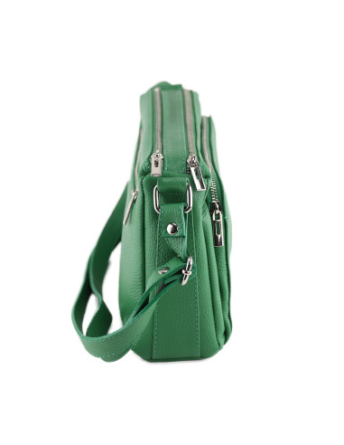 Borseta Piele Naturala Voyage green
