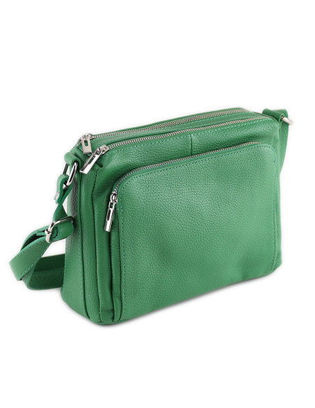 Borseta Piele Naturala Voyage green