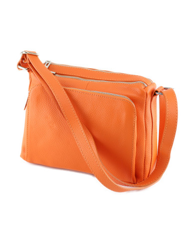 Borseta Piele Naturala Voyage orange