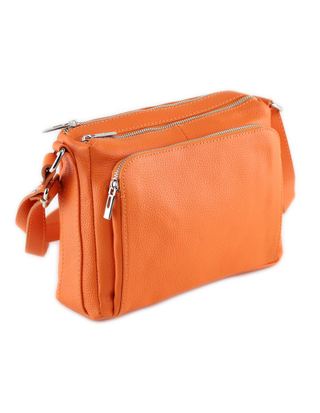 Borseta Piele Naturala Voyage orange