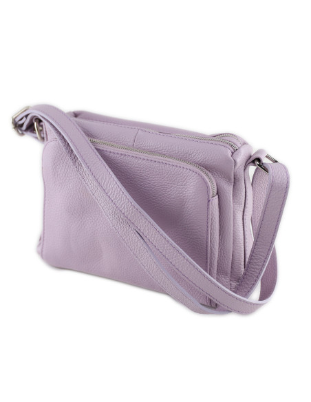 Borseta Piele Naturala Voyage roz lila