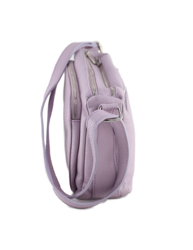 Borseta Piele Naturala Voyage roz lila