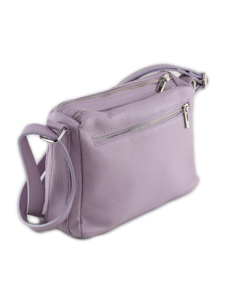 Borseta Piele Naturala Voyage roz lila